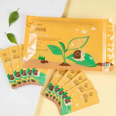 LAIKOU Natural Snail Extract Hydrating Sleeping Face Mask